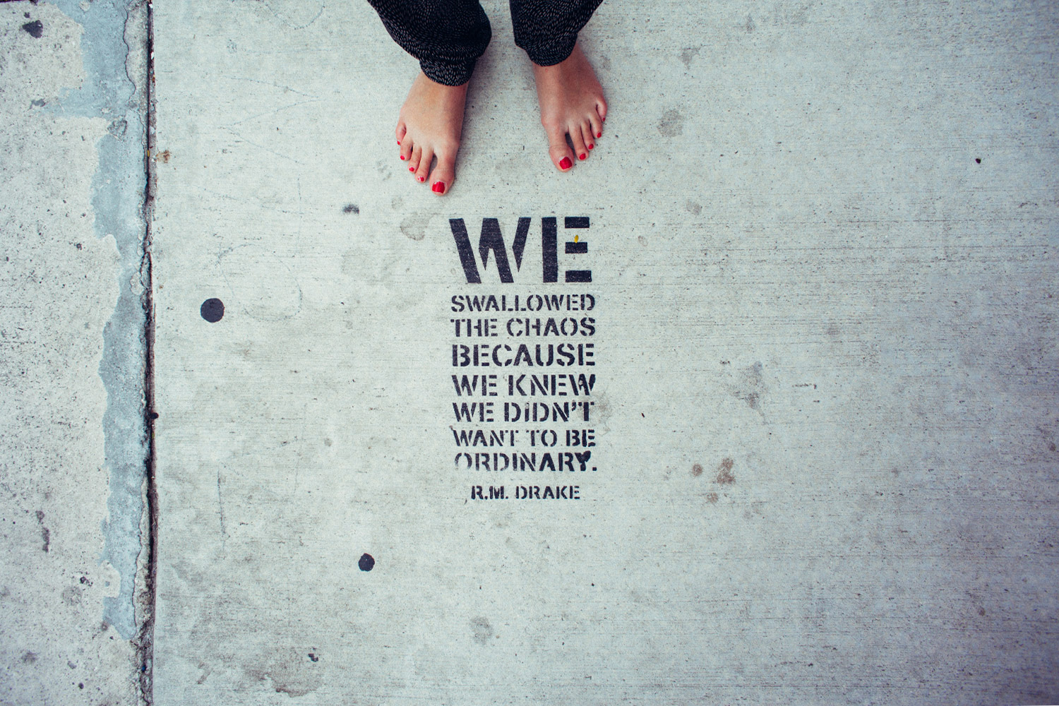 foot quotes photography